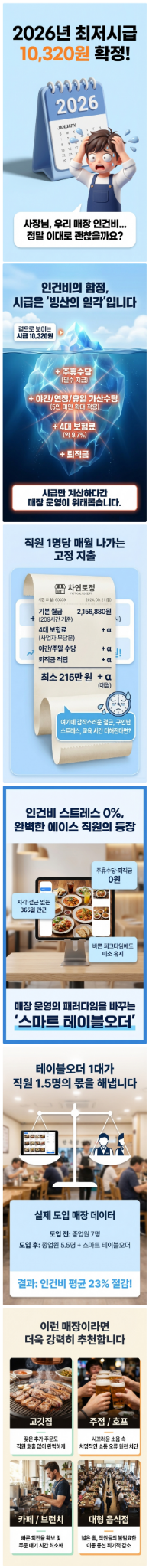 테이블오더 주문 화면과 결제 흐름 안내 이미지
